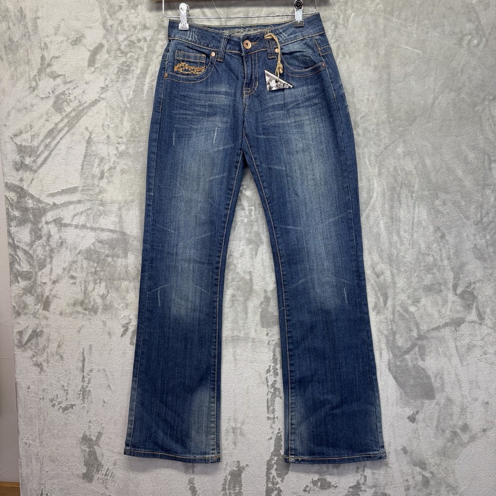 Cowgirl Tuff Boot Cut Jeans - Classic Blue